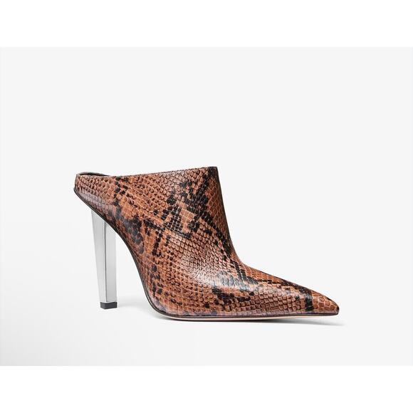 Michael Kors Halle Mule Pump Serpent Snake 7.5 NIB - Picture 1 of 4